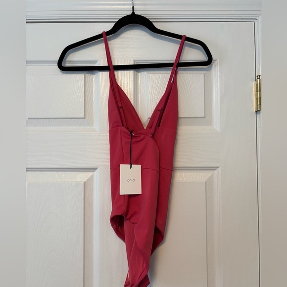 Onia Womens Valentina One-Piece Swimsuit In Rose Size Medium New NWT MSRP $125 - Picture 4 of 6